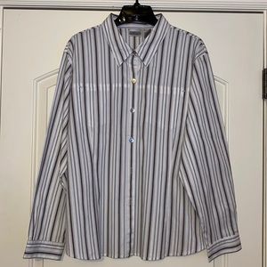 Chico’s Striped Long Sleeve Striped Shirt